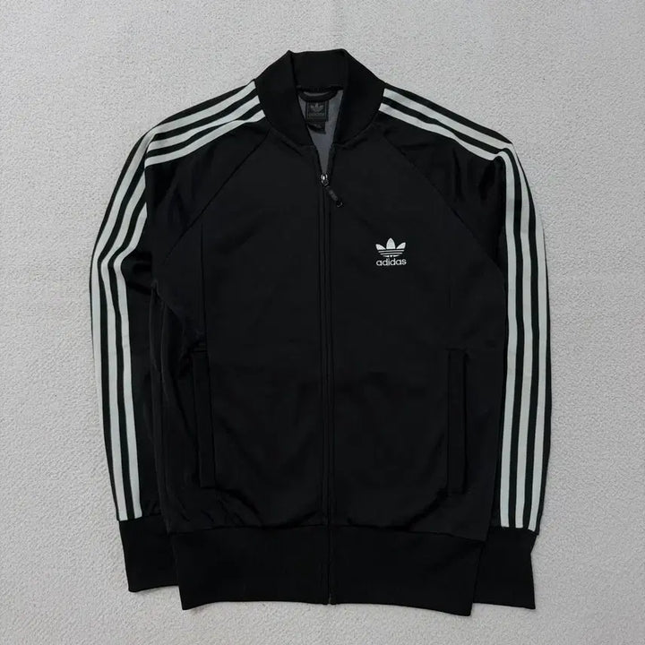 [BUNJANG] Adidas Black Jersey Zip-up / 아디다스 져지 집업 블랙 검정