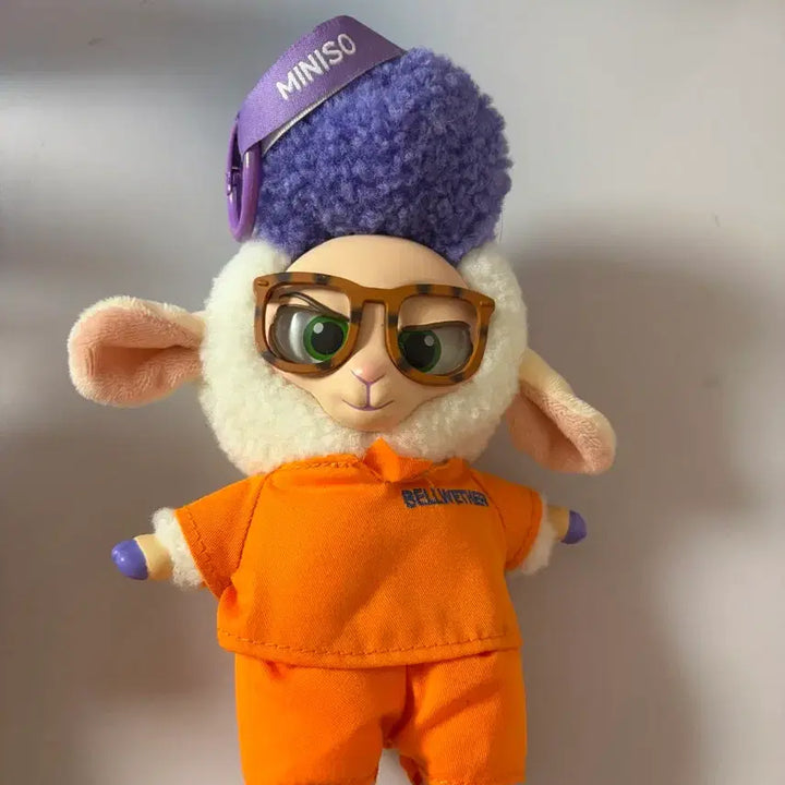 [BUNJANG] Miniso Zootopia Sheep Sheriff Keyring / 미니소 주토피아 양 인형 키링