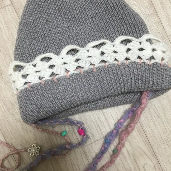 [BUNJANG] SHEEP Handmade Lace Embellished Beanie / 일본하라주쿠SHEEP핸드메이드 비니