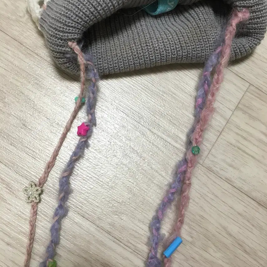 [BUNJANG] SHEEP Handmade Lace Embellished Beanie / 일본하라주쿠SHEEP핸드메이드 비니