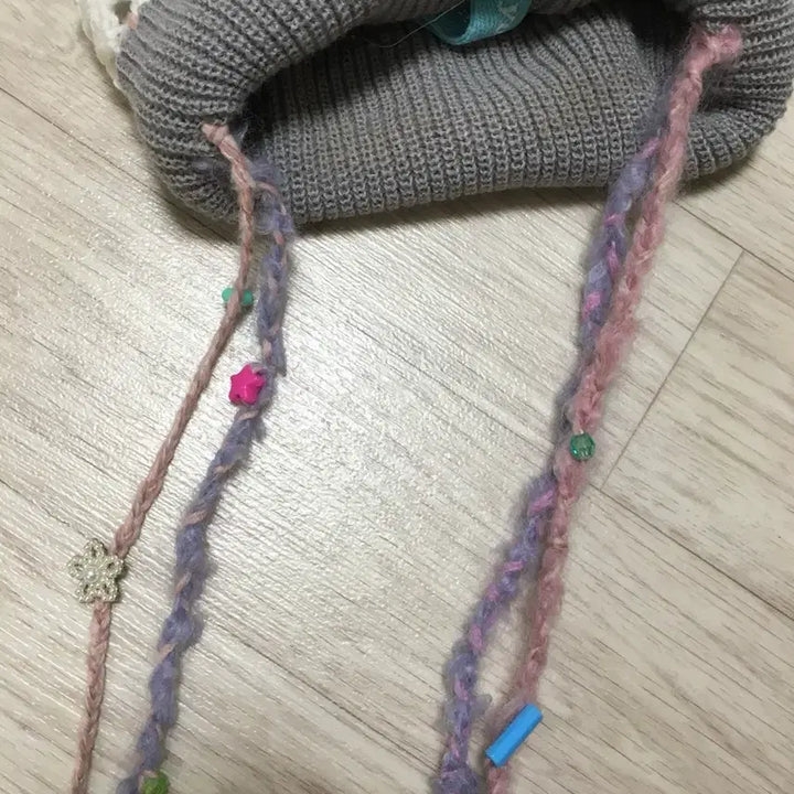 [BUNJANG] SHEEP Handmade Lace Embellished Beanie / 일본하라주쿠SHEEP핸드메이드 비니