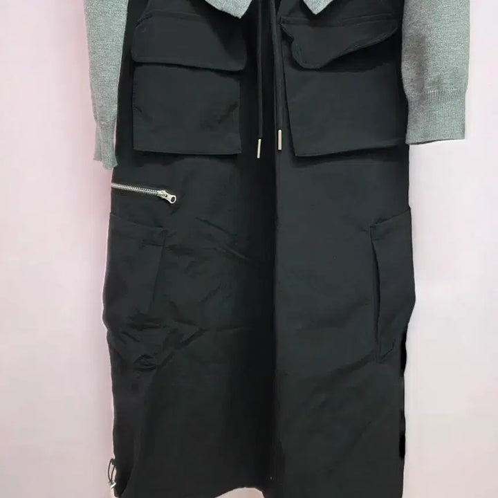 [BUNJANG] BE Black Cargo Long Skirt / 블랙 카고 롱 스커트