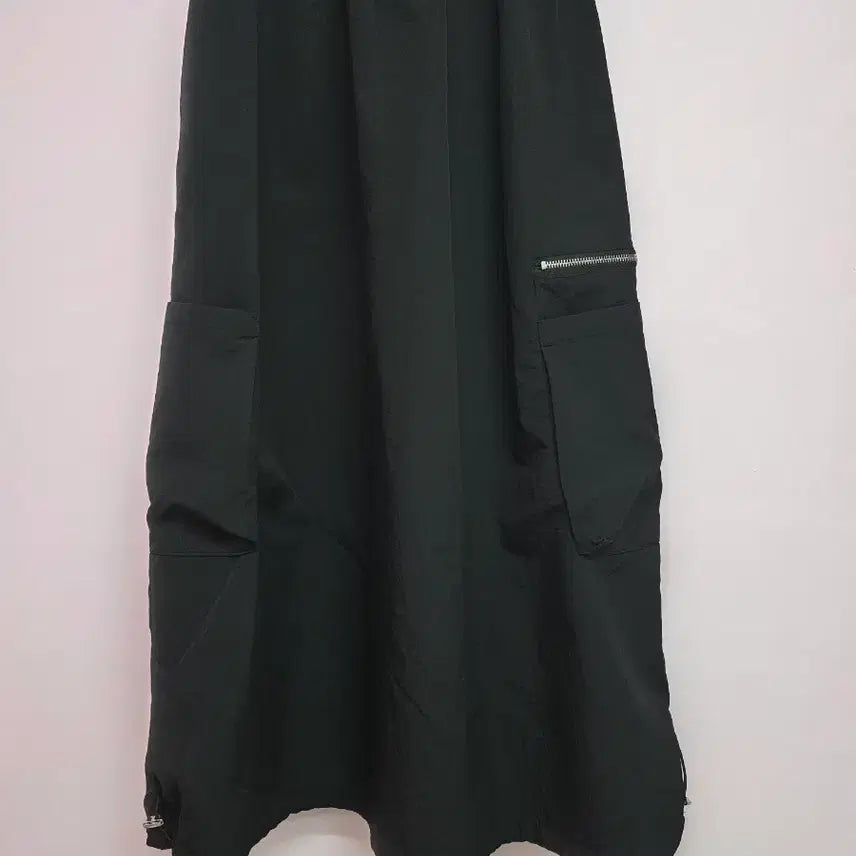 [BUNJANG] BE Black Cargo Long Skirt / 블랙 카고 롱 스커트