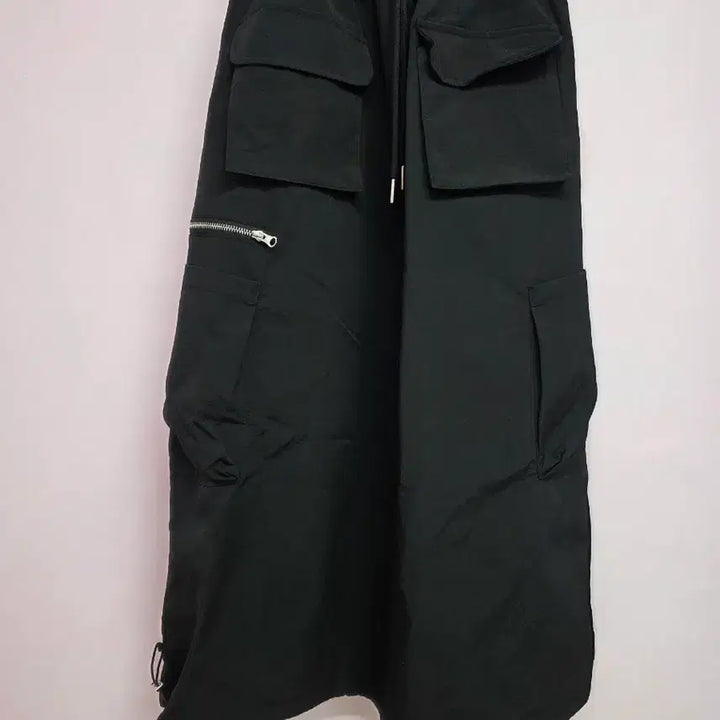[BUNJANG] BE Black Cargo Long Skirt / 블랙 카고 롱 스커트