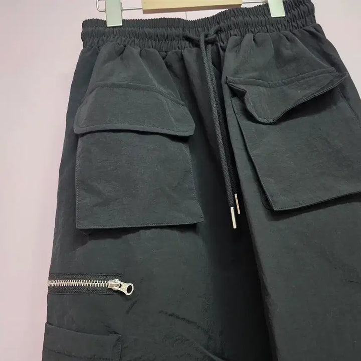 [BUNJANG] BE Black Cargo Long Skirt / 블랙 카고 롱 스커트
