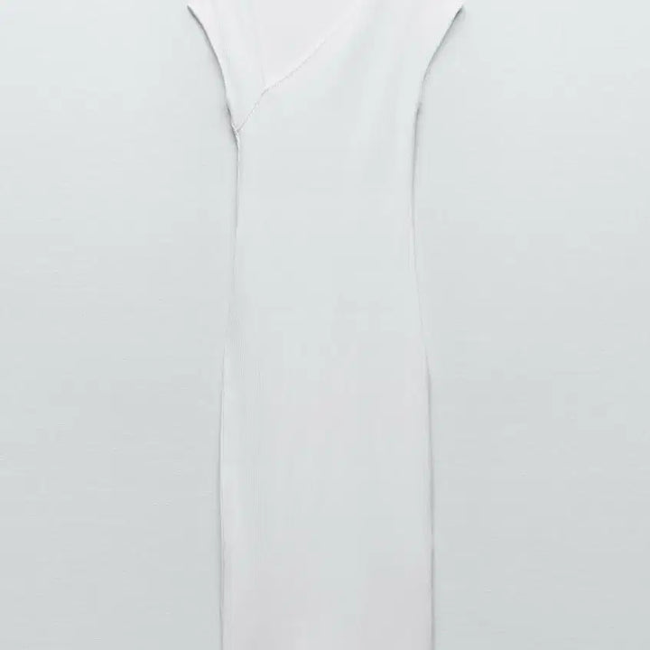 [BUNJANG] Unbalanced Neck Dress (New) - S Size / 언발란스 네크 원피스(새상품)/s