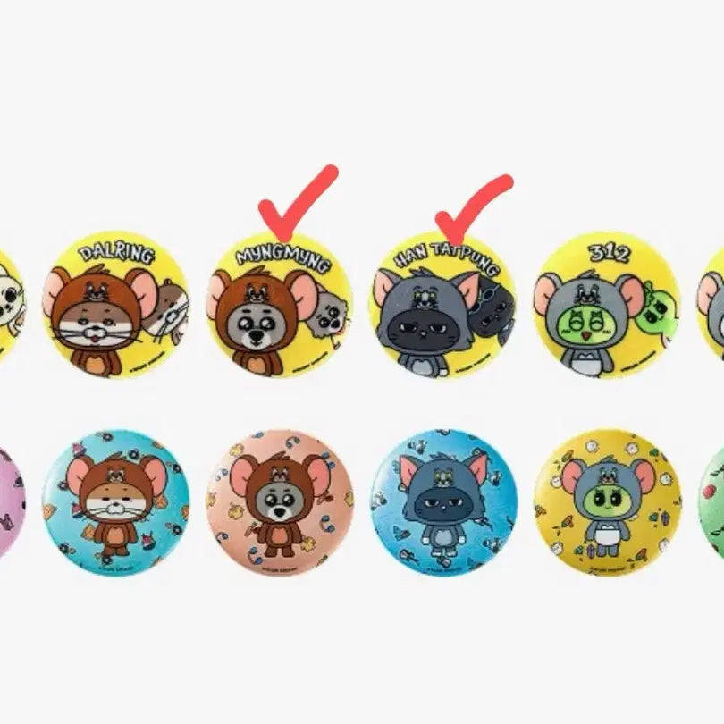 [BUNJANG] Bbunekdo Tom and Jerry Can Badge / 쁘넥도 톰과 제리 캔뱃지 팔아요!