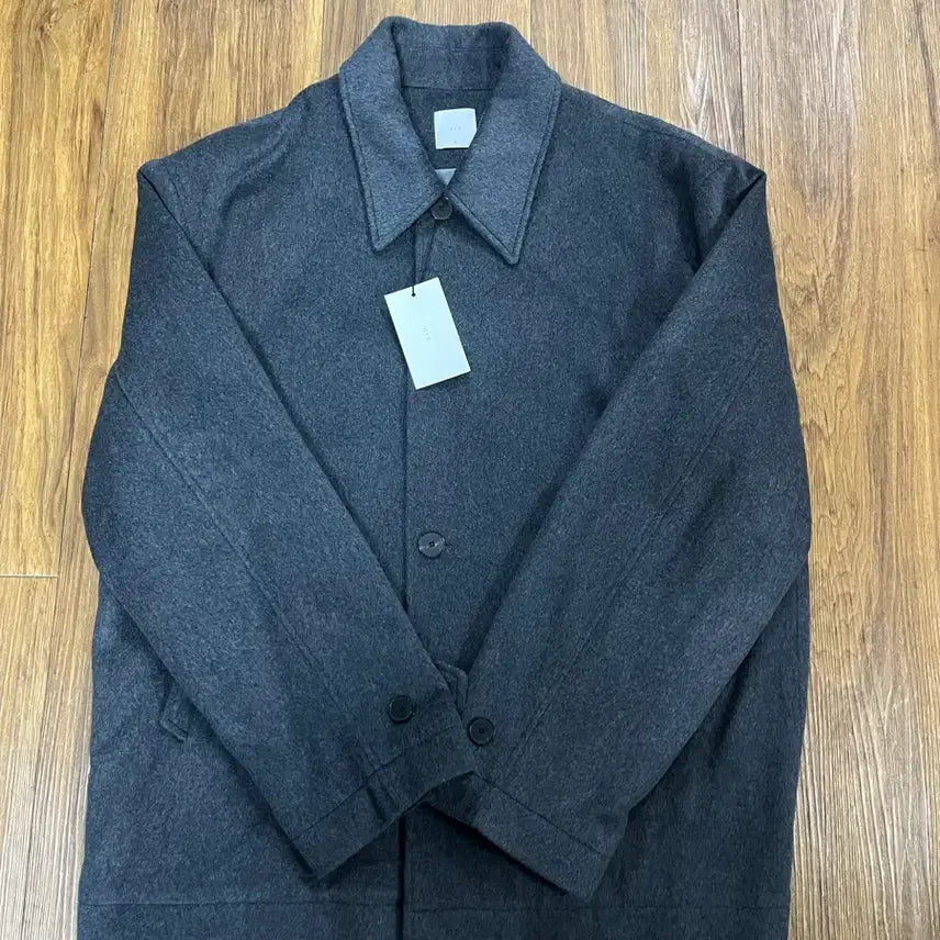 [BUNJANG] Aest Wool 100 Padded Car Coat Charcoal XL / (택o) 애습 울 100 패디드 카코트 차콜 XL