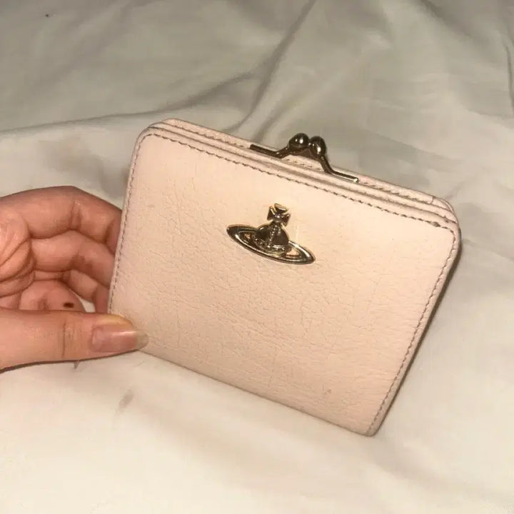 [BUNJANG] Vivienne Westwood Genuine Light Pink Bifold Wallet / 비비안 웨스트우드 정품 연핑크 반지갑 상태좋음