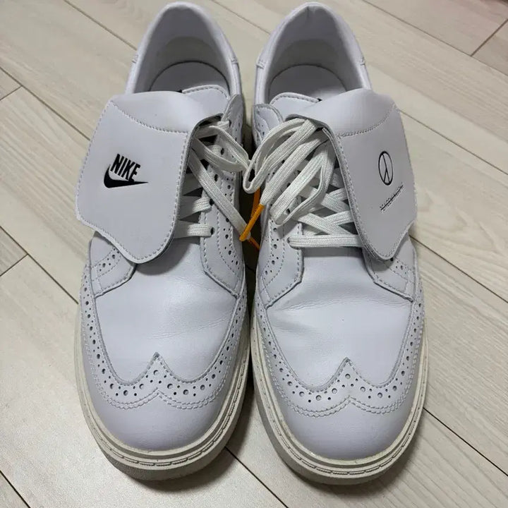 [BUNJANG] Nike Peaceminusone Kwondo 1 White Sneakers / 나이키 피스마이너스원 권도1 (DH2482-100) 화이트 265