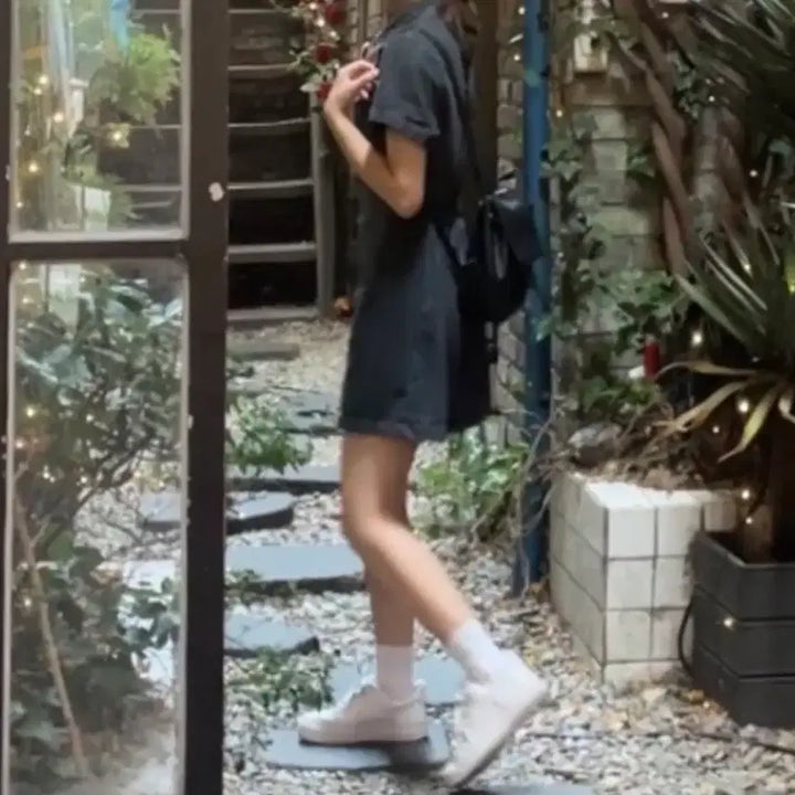 [BUNJANG] Blue Denim Mini Dress Rental / 청원피스 졸업사진 대여