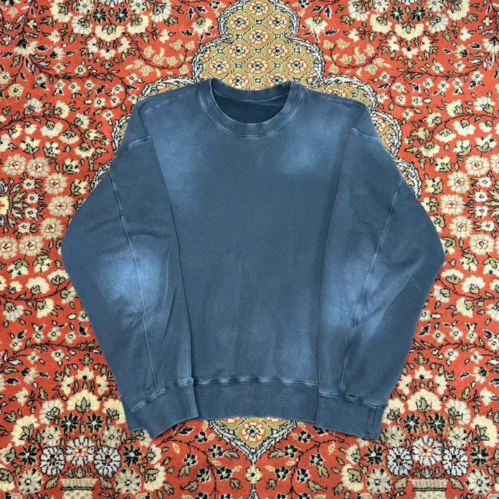 [BUNJANG] SOLID HOMME Vintage Blue Sweatshirt / [48] 솔리드옴므 빈티지블루 맨투맨