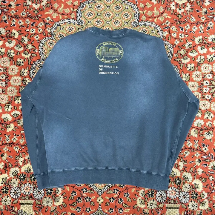 [BUNJANG] SOLID HOMME Vintage Blue Sweatshirt / [48] 솔리드옴므 빈티지블루 맨투맨