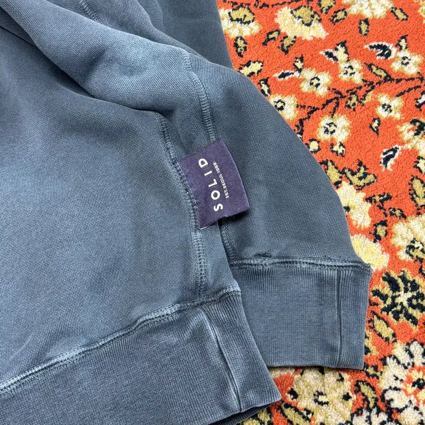 [BUNJANG] SOLID HOMME Vintage Blue Sweatshirt / [48] 솔리드옴므 빈티지블루 맨투맨