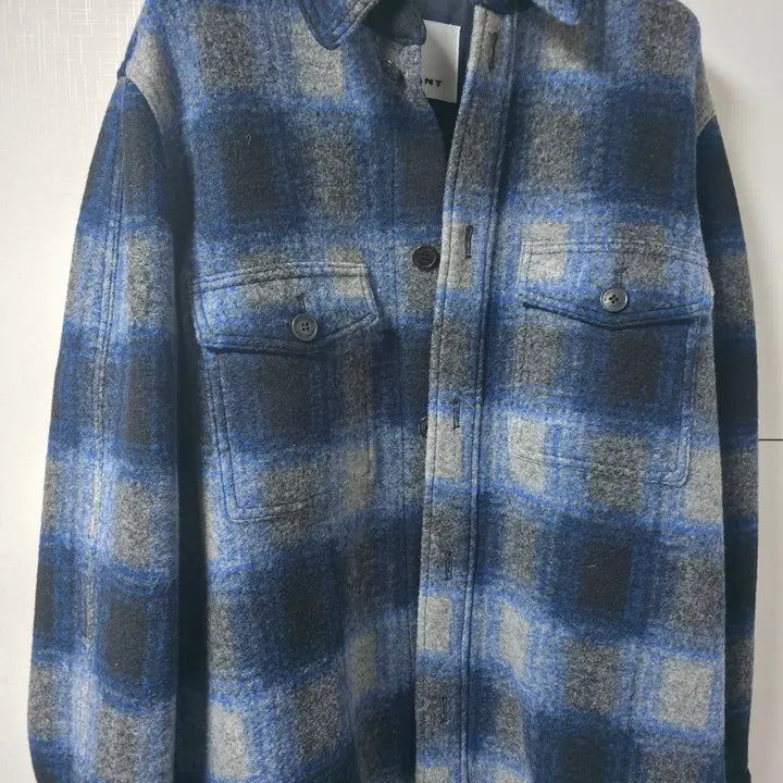 [BUNJANG] Isabel Marant Check Pocket Wool Shirt / 이자벨마랑 체크 포켓 울 셔츠