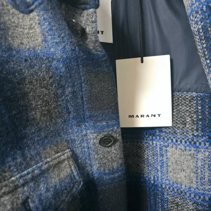 [BUNJANG] Isabel Marant Check Pocket Wool Shirt / 이자벨마랑 체크 포켓 울 셔츠