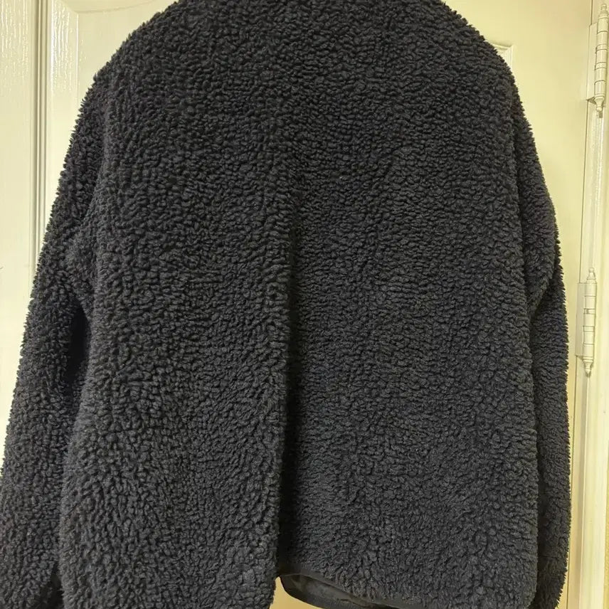 [BUNJANG] Stussy Sherpa Reversible Jacket Black M Fleece / 스투시 쉐르파 리버시블 자켓 블랙 M 후리스