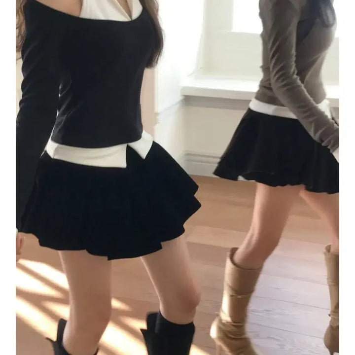 [BUNJANG] Cloud Emotion Yoing Deep Velvet Balloon Skirt Pants M / 클라우드 이모션 요닝 딥벨벳 벌룬 팬츠 스커트 M