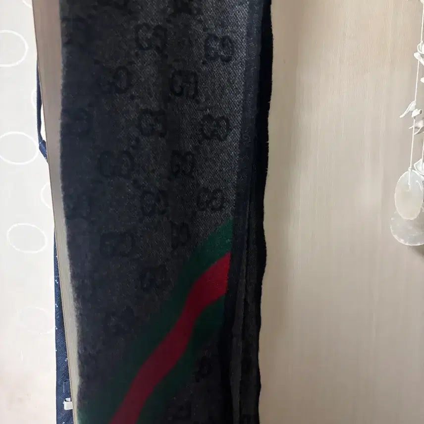 [BUNJANG] Gucci GG Nicky Web Wool Muffler / 구찌 GG 니키 웹 울 머플러 블랙