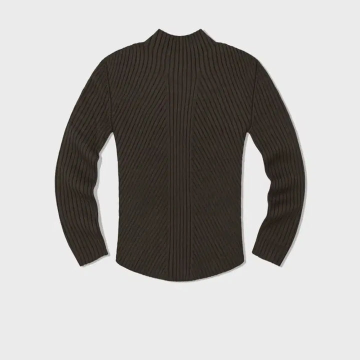[BUNJANG] Low Classic Holgarment Knit Top - Khaki / 로우클래식 홀가먼트 니트 카키