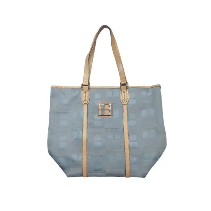 [BUNJANG] Bally B-Logo Pattern Shoulder Bag / [정품] 발리 B로고 패턴 캔버스 숄더백 블루