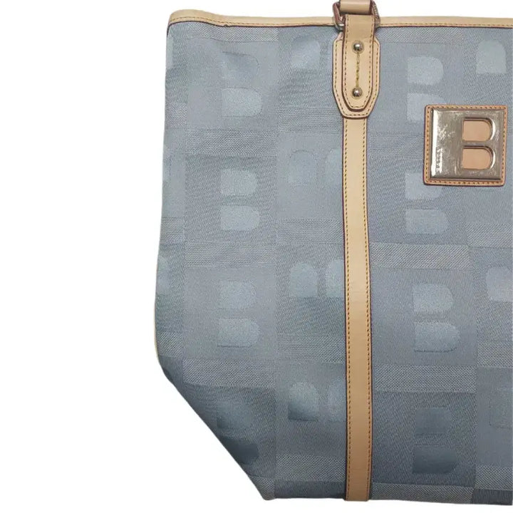 [BUNJANG] Bally B-Logo Pattern Shoulder Bag / [정품] 발리 B로고 패턴 캔버스 숄더백 블루