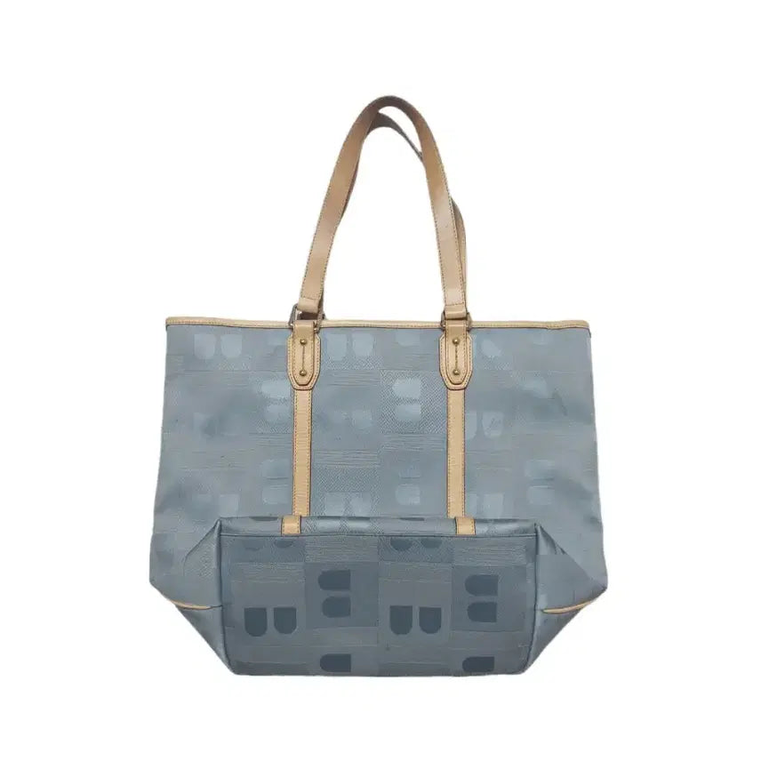 [BUNJANG] Bally B-Logo Pattern Shoulder Bag / [정품] 발리 B로고 패턴 캔버스 숄더백 블루
