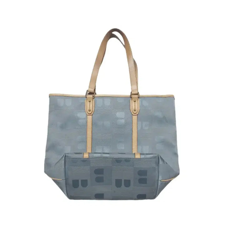 [BUNJANG] Bally B-Logo Pattern Shoulder Bag / [정품] 발리 B로고 패턴 캔버스 숄더백 블루