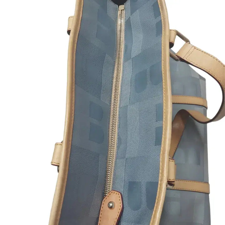 [BUNJANG] Bally B-Logo Pattern Shoulder Bag / [정품] 발리 B로고 패턴 캔버스 숄더백 블루