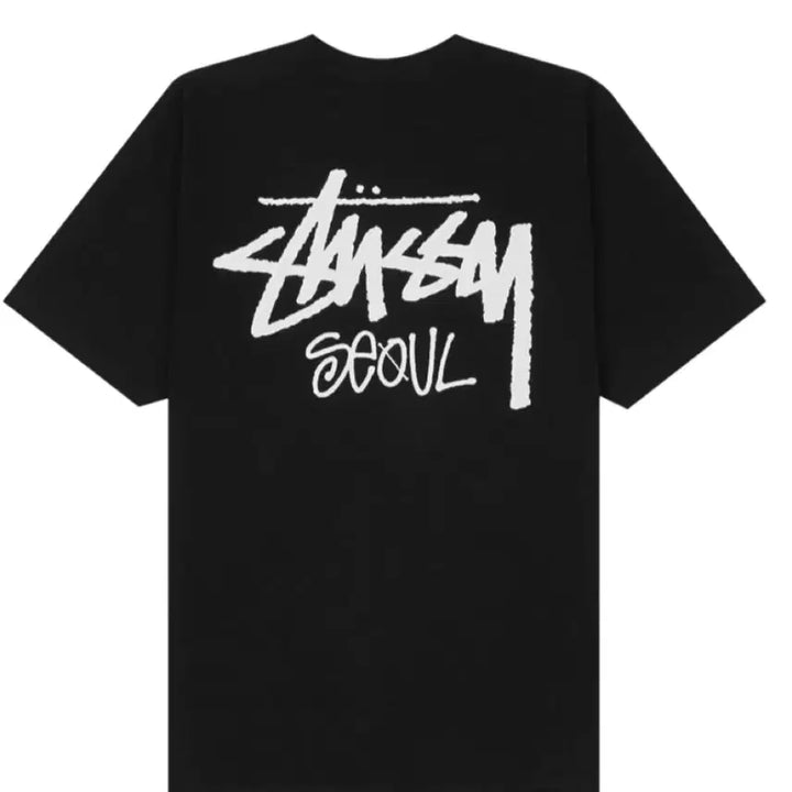 [BUNJANG] Stussy Seoul Black T-shirt (L) / 새상품 스투시서울 반팔 L사이즈 스투시 블랙반팔티 L