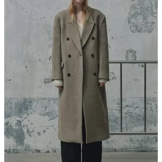 [BUNJANG] Fromwhere Oversized Coat Beige / 프롬웨얼 코트 새상품
