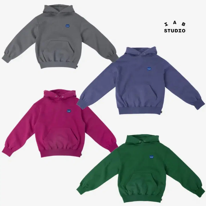 [BUNJANG] Iab Studio Patch Hoodie (Gray, L) / 새상품) 아이앱 스튜디오 아이앱 패치 후드티 팝니다!