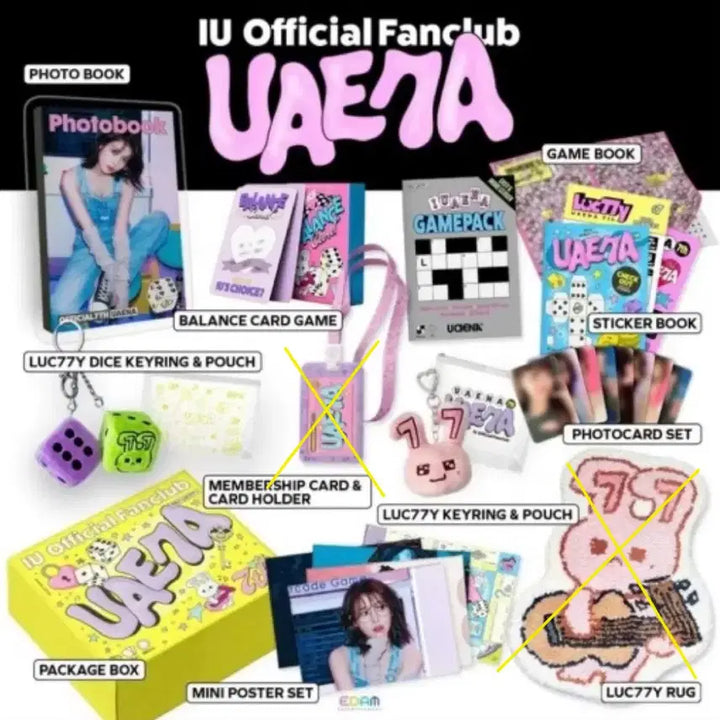 [BUNJANG] IU UAENA 7th Membership Kit / 아이유 7기 유애나 멤버십 키트