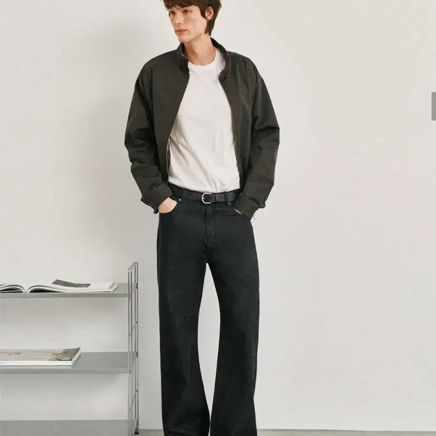 [BUNJANG] Goodlife Works Cotton Harrington Jacket Charcoal / 굿라이프웍스 코튼 해링턴 자켓 차콜