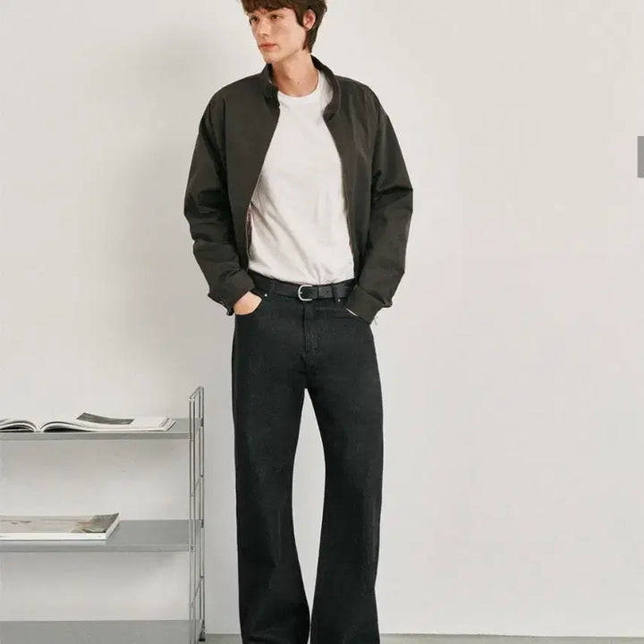 [BUNJANG] Goodlife Works Cotton Harrington Jacket Charcoal / 굿라이프웍스 코튼 해링턴 자켓 차콜