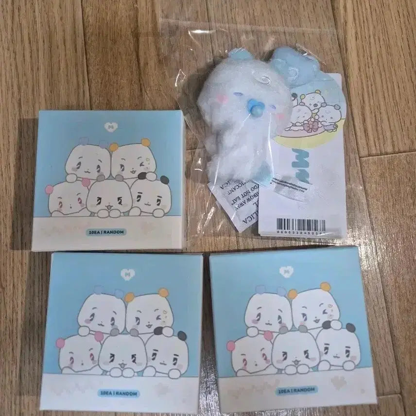 [BUNJANG] PLAVE MME Mimmu Plush Badge + Yemmu Charm Keyring / (미개봉)플레이브 베이비 므메미무 인형뱃지+몌무 참 키링 인형