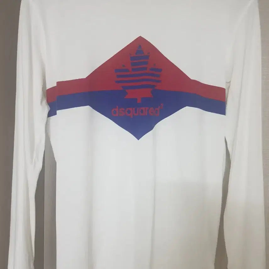 [BUNJANG] Dsquared2 Maple Long Sleeve T-shirt White / 백화점판 디스퀘어드2 긴팔 티셔츠 화이트