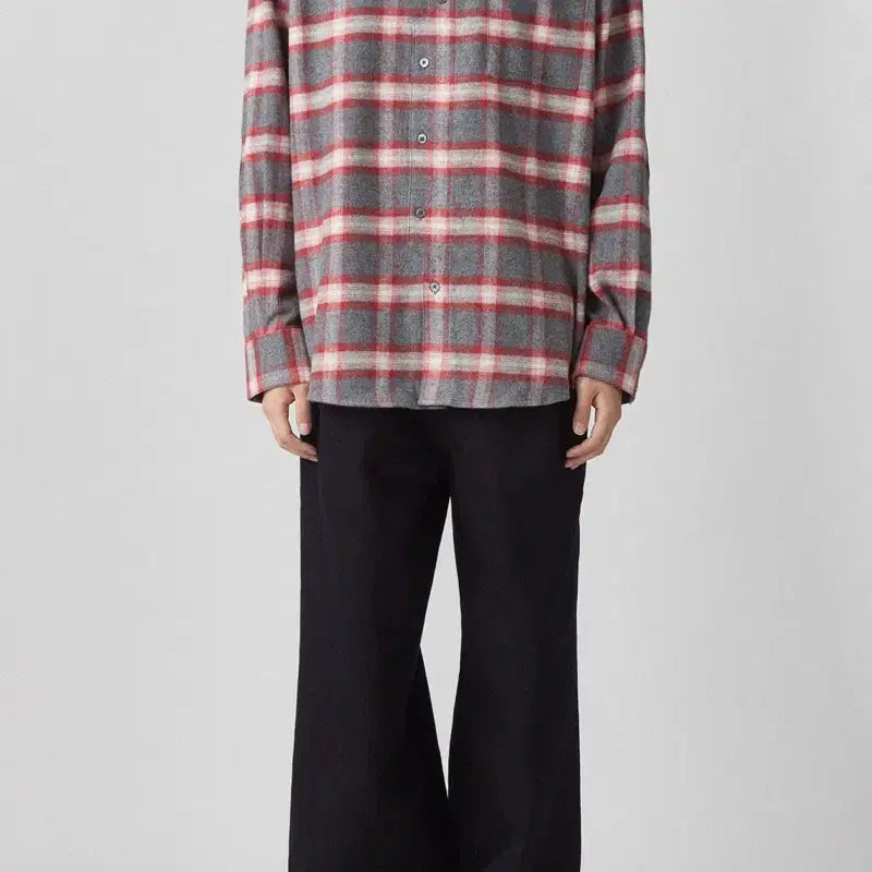 [BUNJANG] Hatchingroom 22FW Archive Flannel Red Check Shirt / 해칭룸(hatchingroom) 22FW 아카이브 셔츠 플란넬 레드 체크
