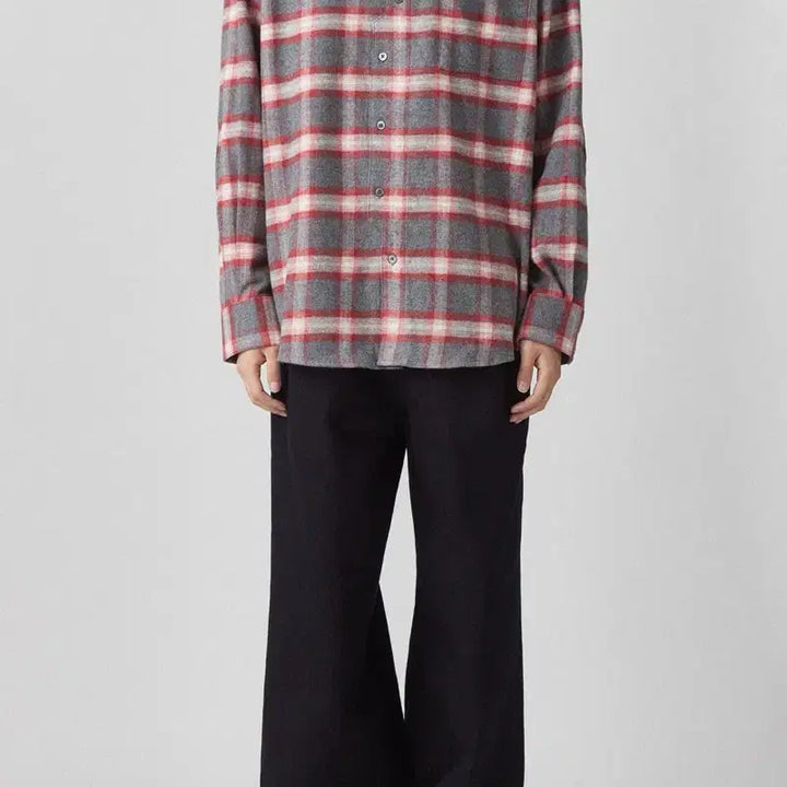 [BUNJANG] Hatchingroom 22FW Archive Flannel Red Check Shirt / 해칭룸(hatchingroom) 22FW 아카이브 셔츠 플란넬 레드 체크