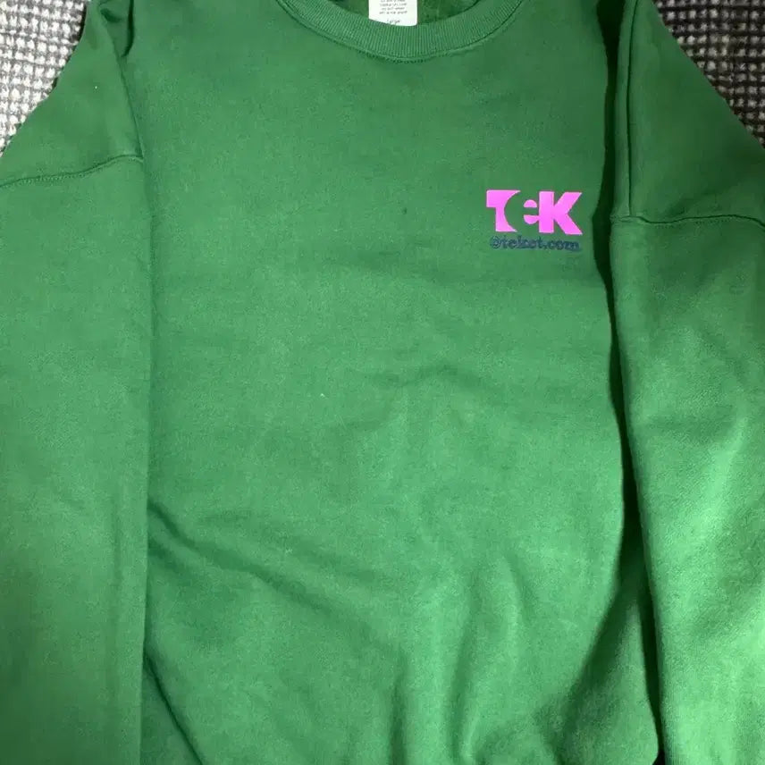 [BUNJANG] Teket Green Oversized Sweatshirt / [L] 테켓 맨투맨 그린