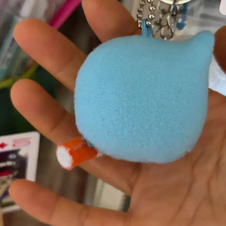 [BUNJANG] Orange Juice Kuu Face Doll Keychain / 고전 오렌지 주스 쿠우 얼굴 인형키링