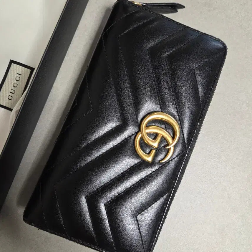 [BUNJANG] Gucci Marmont Matelasse Long Wallet / 구찌 마몽 마틀라세 지갑