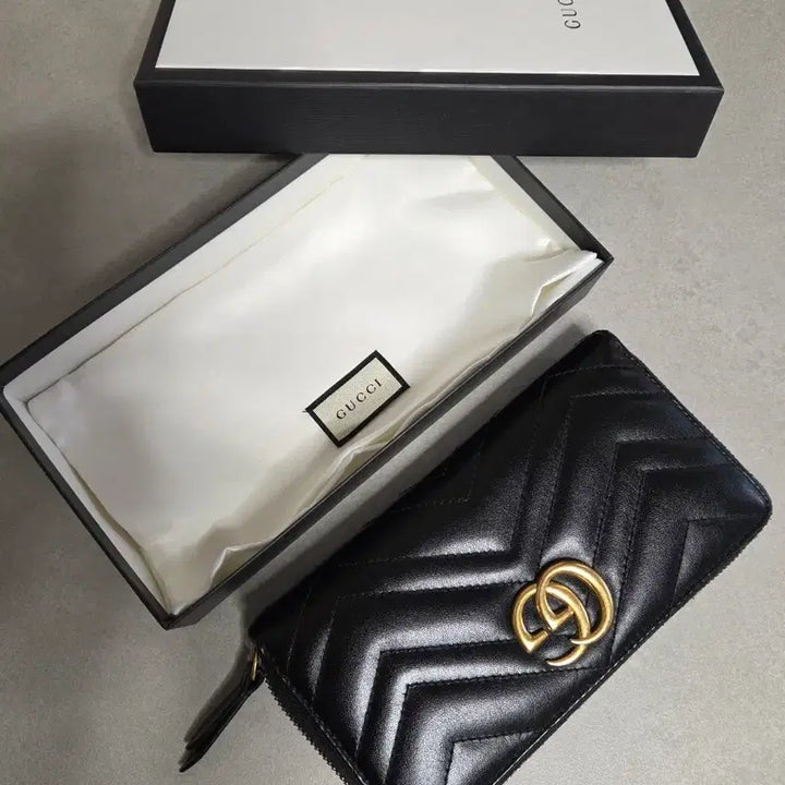 [BUNJANG] Gucci Marmont Matelasse Long Wallet / 구찌 마몽 마틀라세 지갑