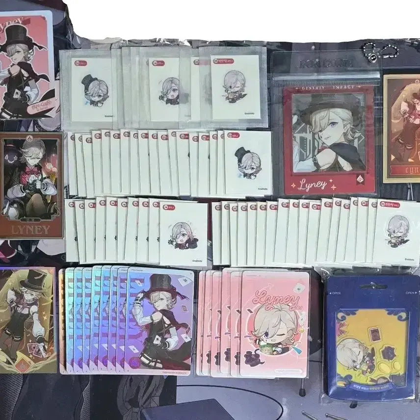 [BUNJANG] Genshin Impact Lynette Oracle Starry Shaker Charm Stickers Photocard / 원신 리니 점괘 일성소 박카스 포카 포토카드 키링쉐이커 띠부씰 폴라