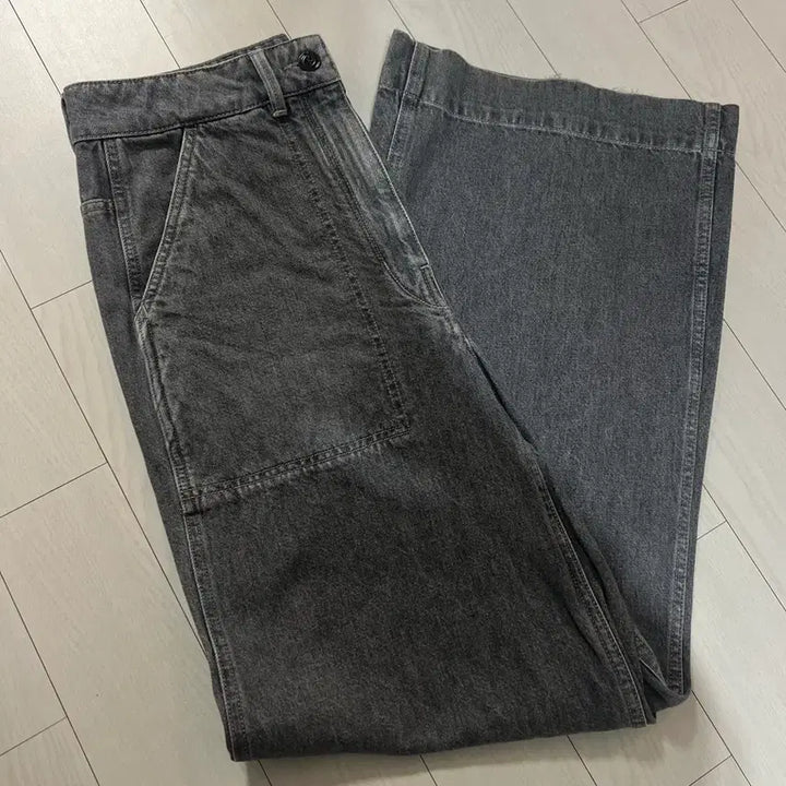 [BUNJANG] Lemaire Loose Fit Denim Pants / 르메르 스톤그레이 루즈팬츠 36