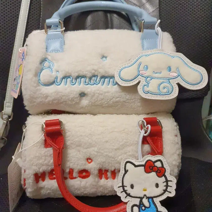 [SOLD OUT] 산리오 헬로키티 시나모롤 뽀글이 토트백 가방