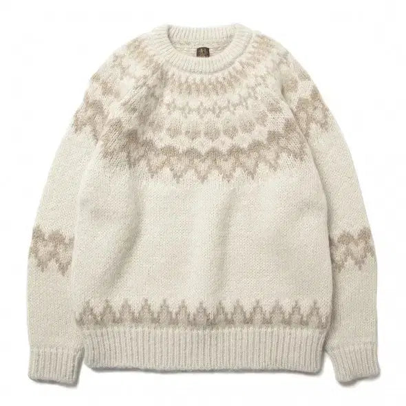 [BUNJANG] BATONER Mohair Nordic Knit Sweater / 바토너 모헤어 노르딕 니트 3사이즈