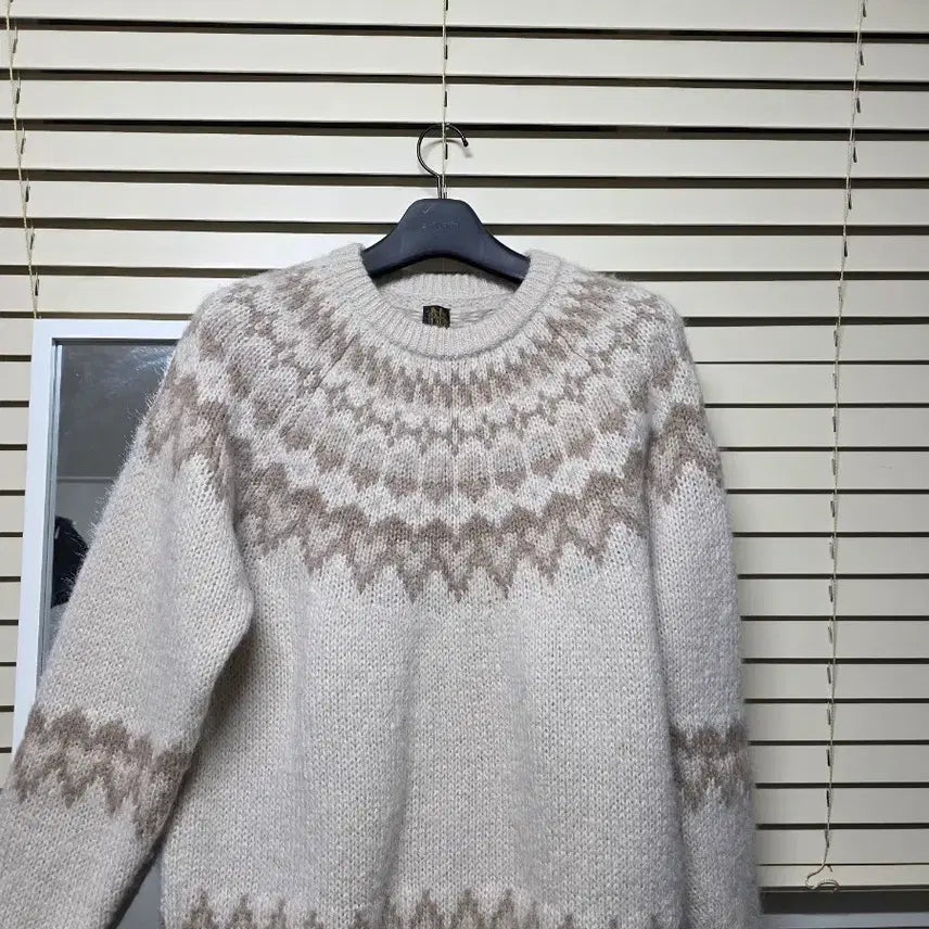 [BUNJANG] BATONER Mohair Nordic Knit Sweater / 바토너 모헤어 노르딕 니트 3사이즈