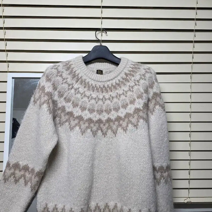 [BUNJANG] BATONER Mohair Nordic Knit Sweater / 바토너 모헤어 노르딕 니트 3사이즈