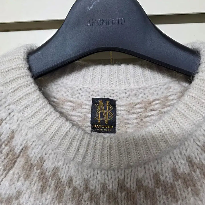 [BUNJANG] BATONER Mohair Nordic Knit Sweater / 바토너 모헤어 노르딕 니트 3사이즈